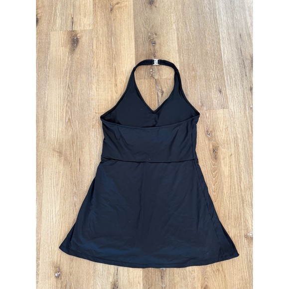 White Birch Black Halter Athletic Dress with Built-in Shorts M D90476XL - Picture 7 of 10